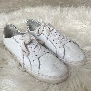 Steve Madden soft leather white sneakers